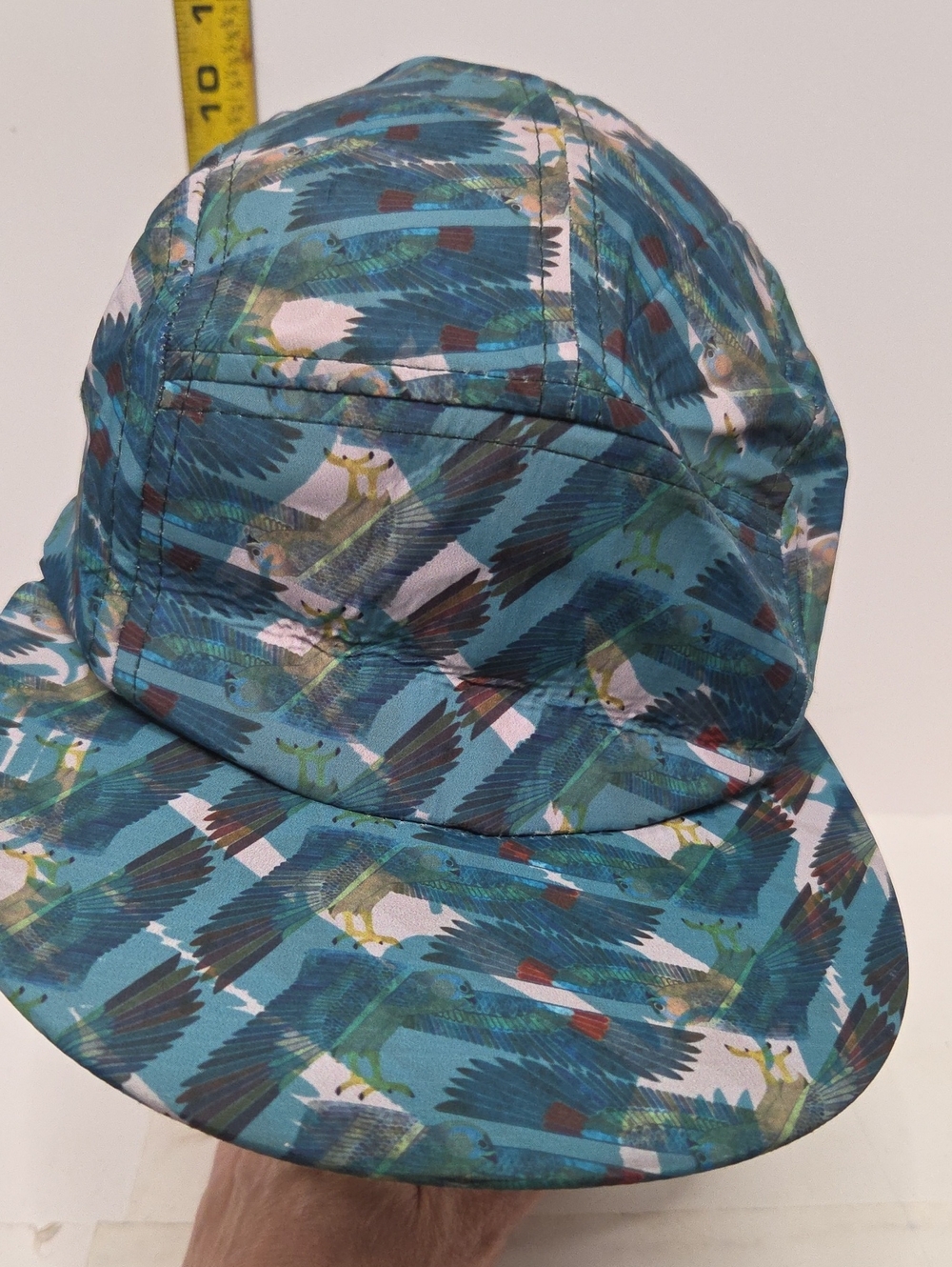 Truth Teal Blue Bird-Print Five-Panel Hat